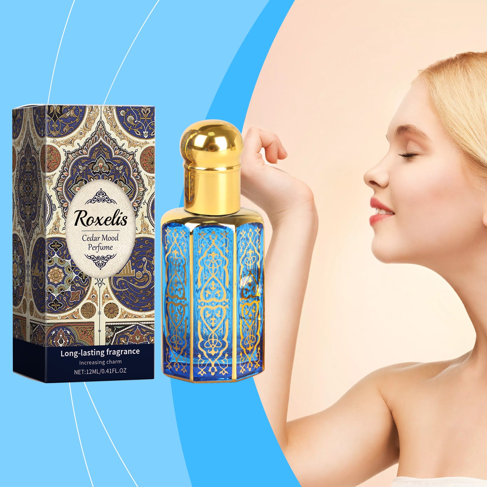 Roxelis Cedar Arabian Fragrance With Mild Fragrance And Long Lasting Fragrance Exudes A Charming Light Dating Portable Perfume