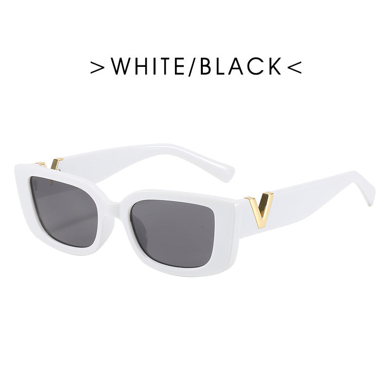 Trendy New Sunglasses Fashion Simple Square Hip-Hop Glasses Net Red With The Same Paragraph Street Shooting Sunscreen Sunglasses
