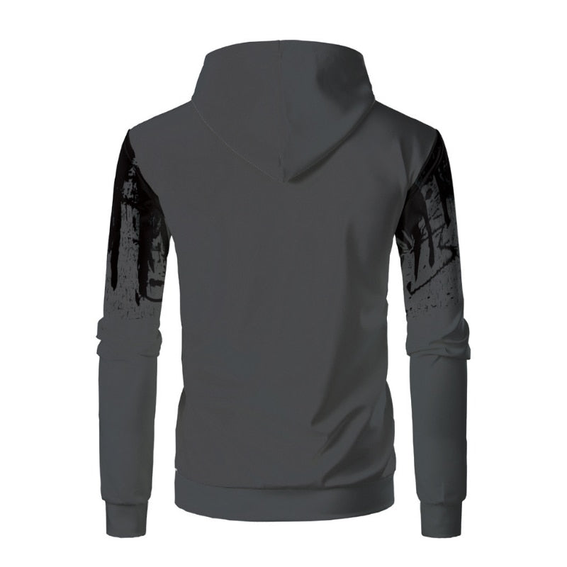 Sets Tracksuit Men Autumn Winter Hooded Sweatshirt Drawstring Outfit Sportswear  Two Piece Set