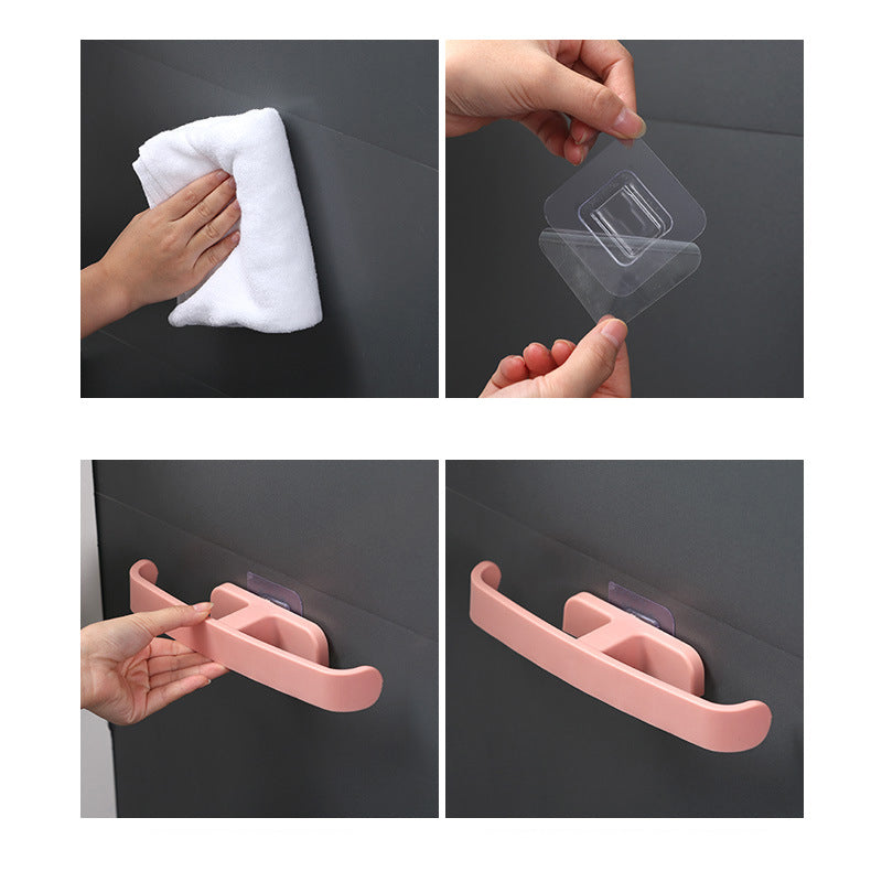 Bathroom Slippers Rack Wall-Mounted Wall-Mounted Toilet Shoe Storage Artifact Toilet Punch-Free Shoe Rack