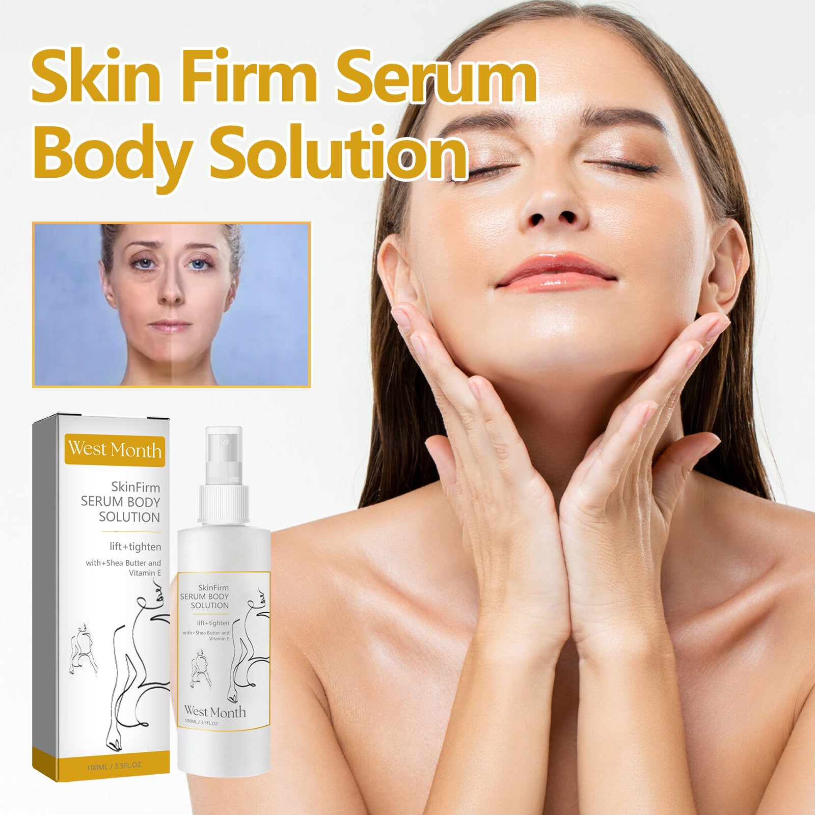 Anti-Wrinkle Treatment Spray Firming, Tender Skin, Anti-Wrinkle Neck Line Moisturizing Spray