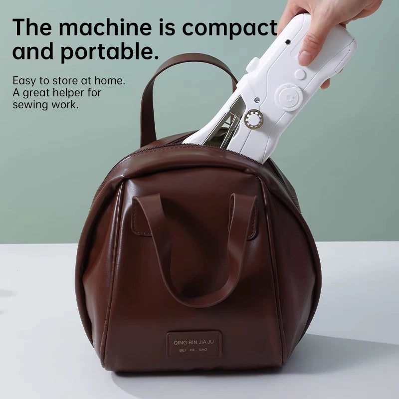Mini Portable Handheld Electric Sewing Machine with Bobbin – For Home & Travel Sewing/Handcrafts