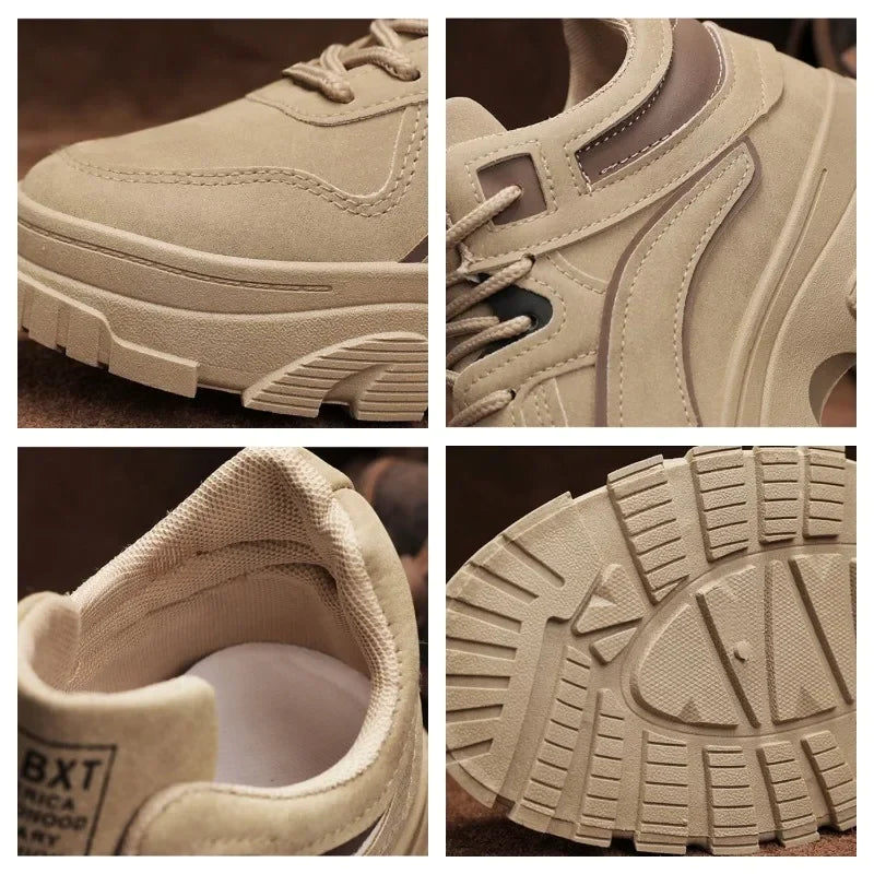 New sports anti slip work versatile, lightweight and casual men's construction site work labor protection trendy shoes