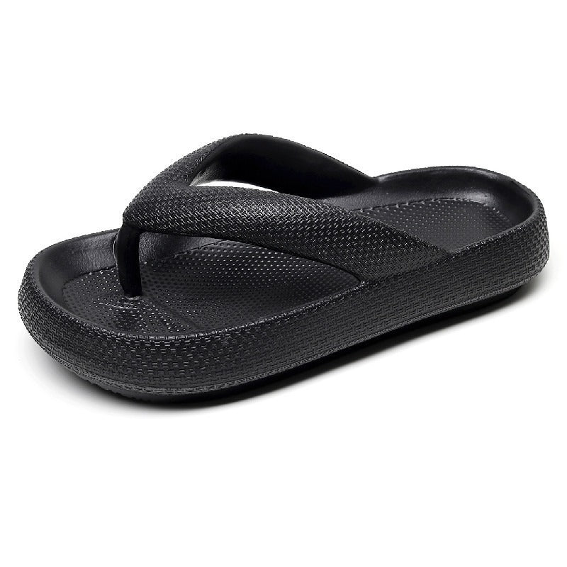New style flip flops non-slip outdoor summer soft bottom bathroom couple outdoor sandals casual thick bottom sandals