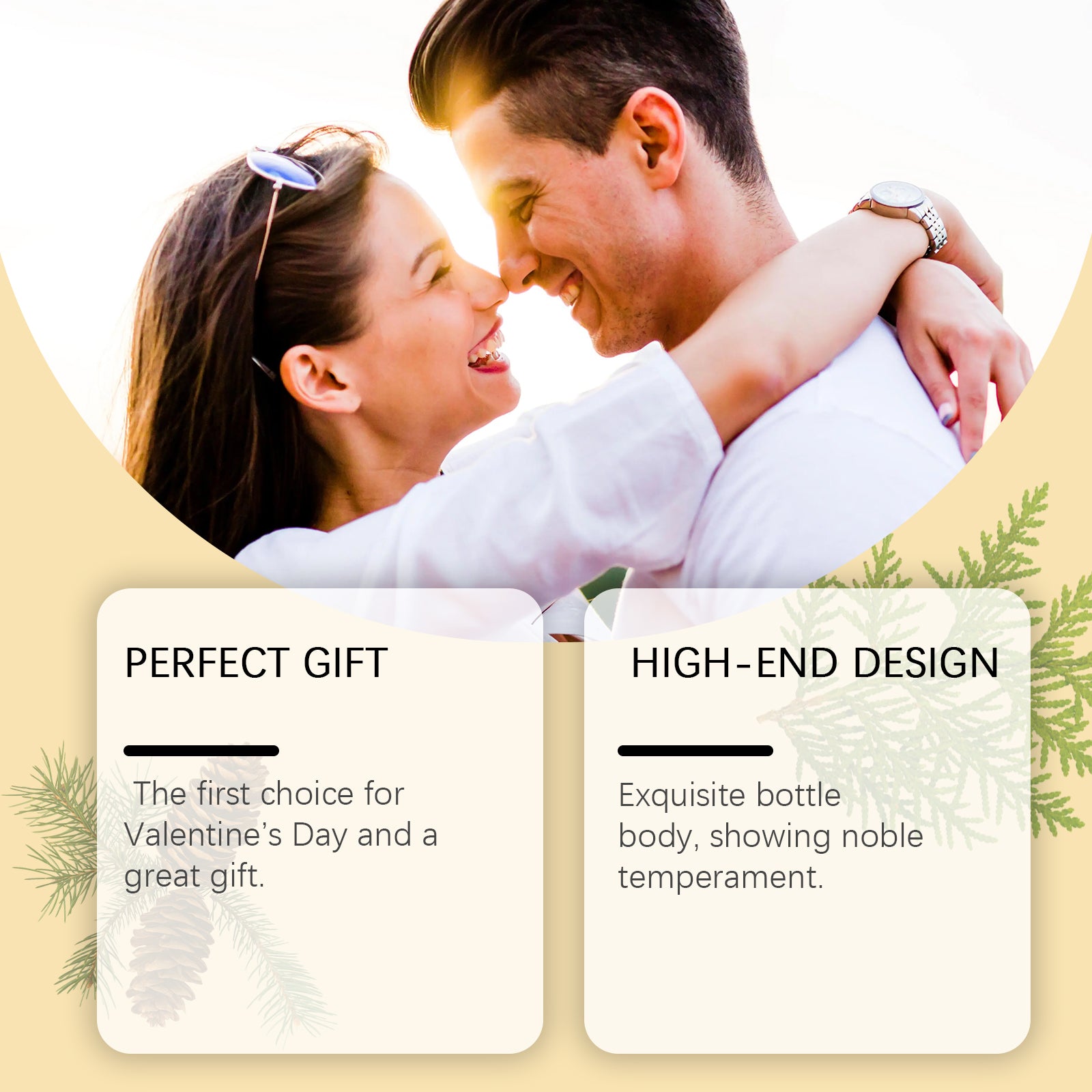 Roxelis Valentine's Day Men's Cologne Fragrance Men's Subtle Fresh Charm Fragrance Lasting Fragrance Dating Couple Fragrance