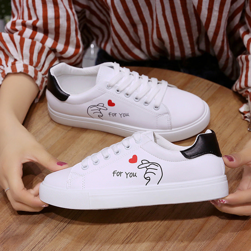 Fashionable Korean street photography student flat bottomed western-style little girl's shoes board shoes