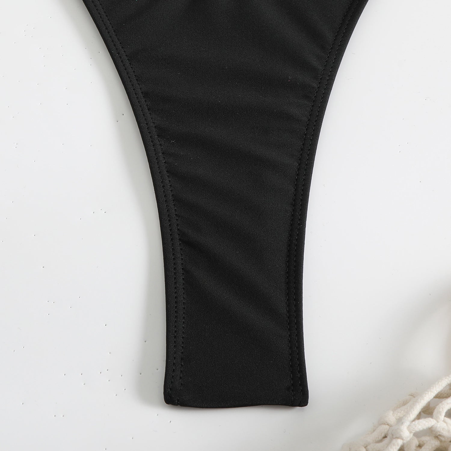 Style Solid Color Special Mesh Four-Piece Beachwear Sexy Bikini Set