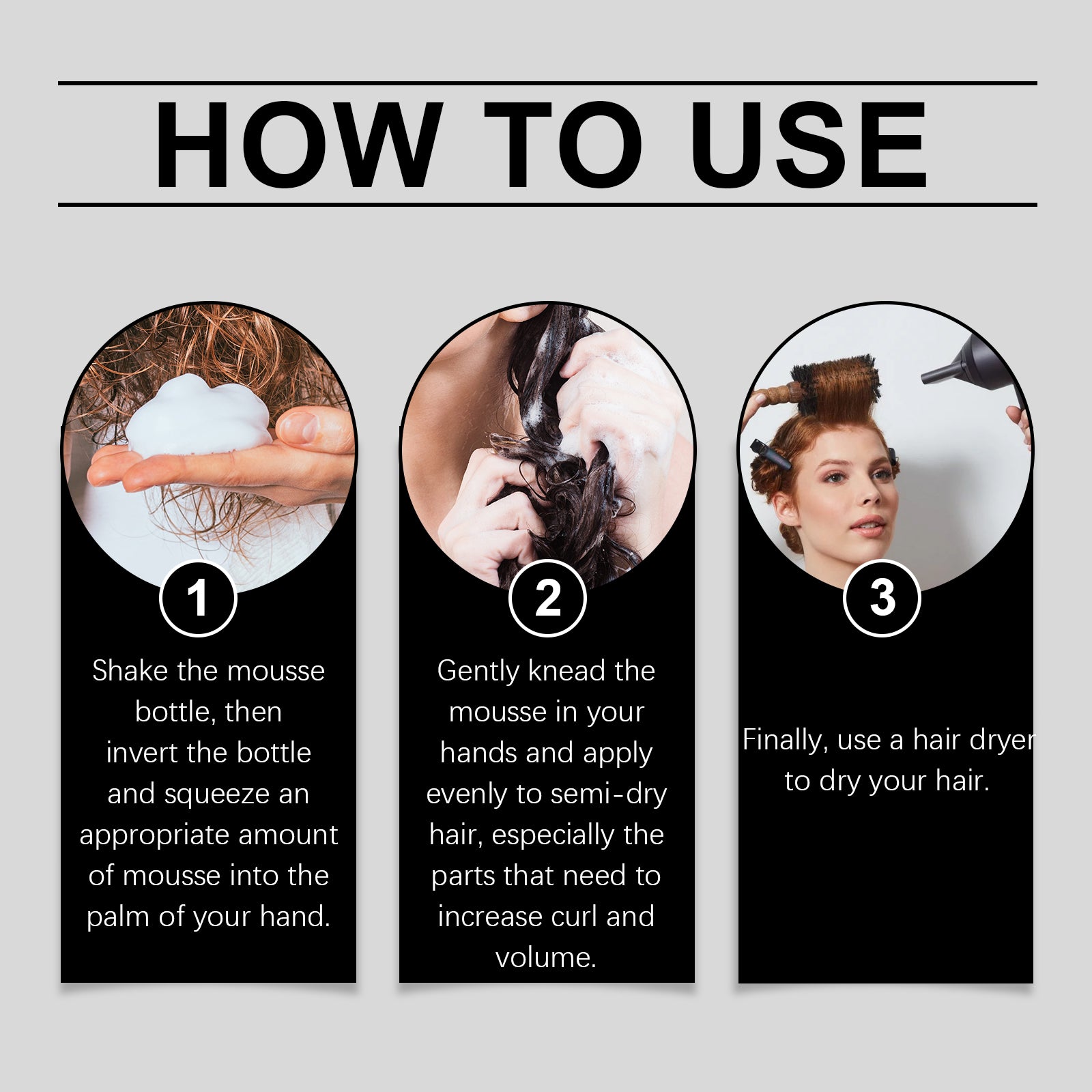 Volumizing Curls Styling Mousse Hair Styling Wax Foam Curls Moisturizing Treatment Mousse