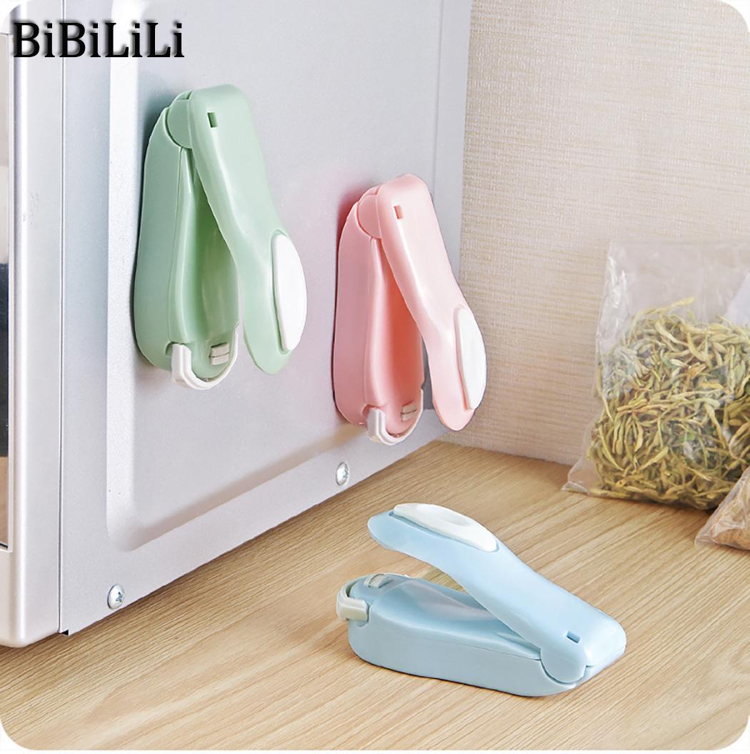 Food Bag Sealer Handheld Storage ABS Bag Heat Casual Plastic Party Dating Seals Resealer Packet Green Pink etc Blue Snack