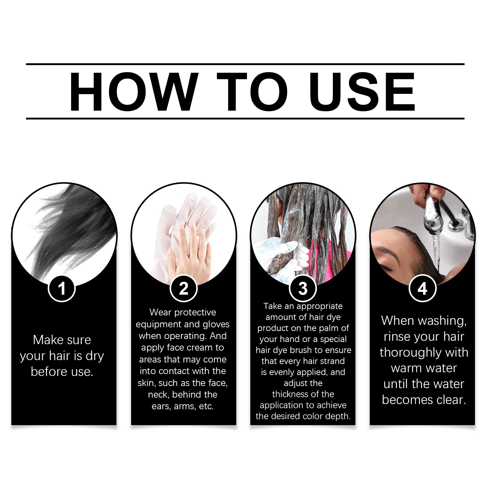 Plant Black Hair Shampoo Plant Extract Wash Care Diy Color Developing Hair Refreshing And Supple Shampoo