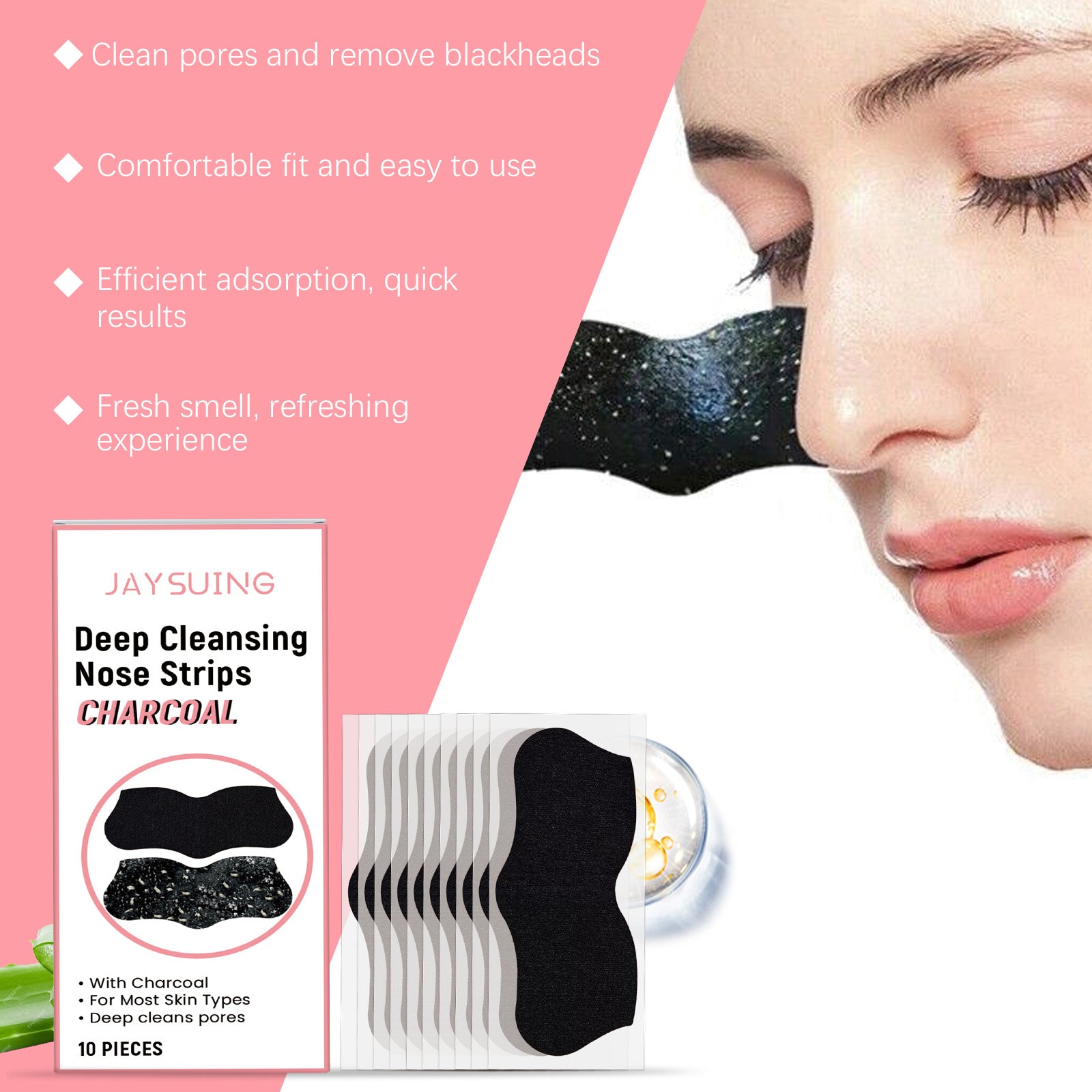 Blackhead Pore Nose Patch For Deep Facial Cleansing Without Tight Acne Pore Blackhead Nose Patch