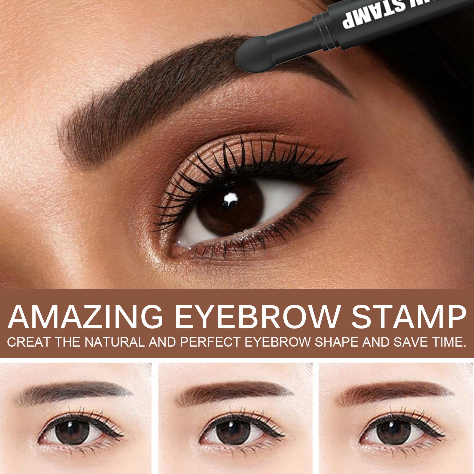 EELHOE  Eyebrow Pencil, Quick Makeup Eyebrow Natural Hairline Lazy Easy Waterproof With Eyebrow Card Eyebrow Brush