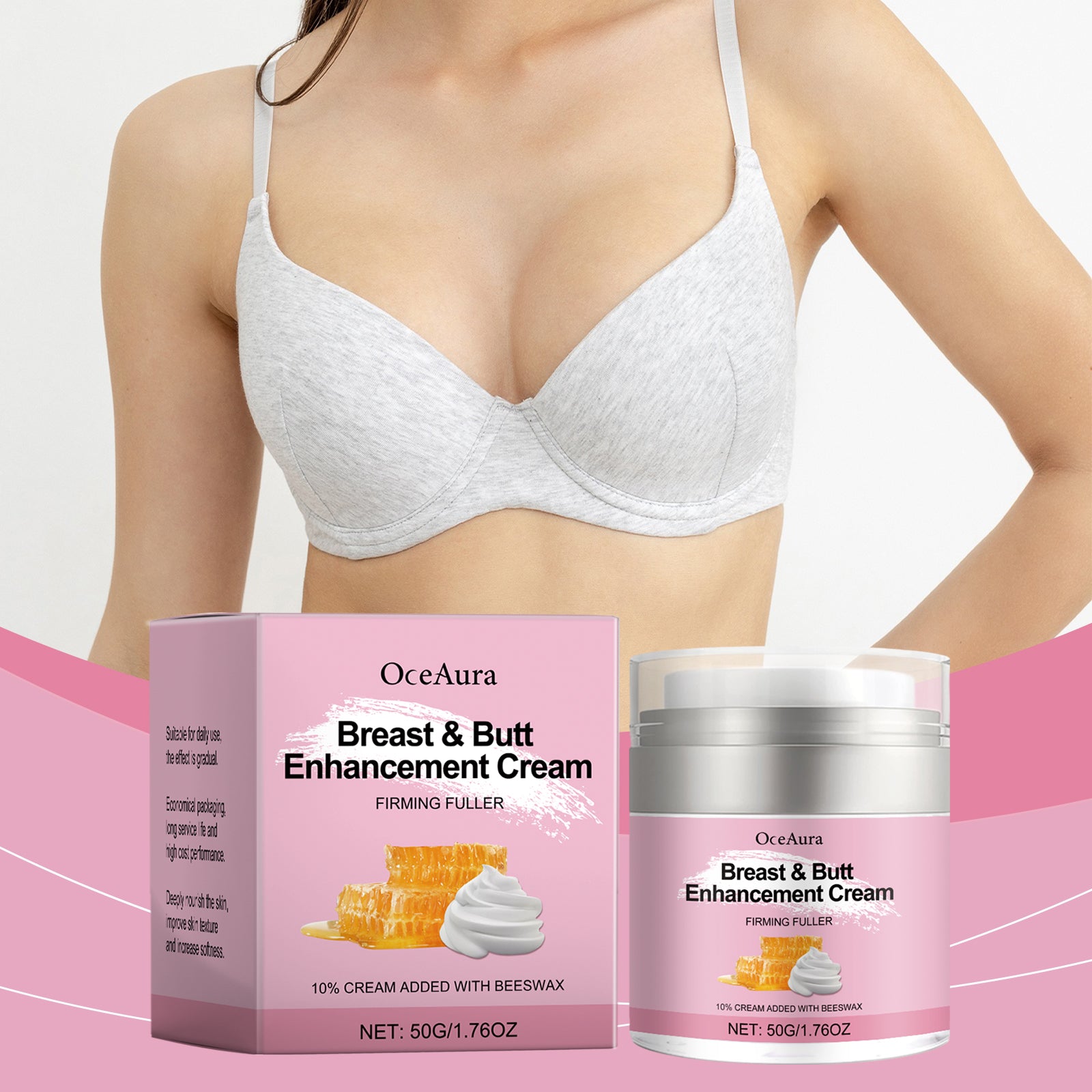 Breast Cream Breast Gentle Care Nourishing, Soft, Moisturizing And Elastic Skin Massage Care Cream