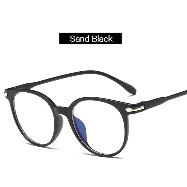 Women Glasses Frame Men Anti Blue Light Eyeglasses Frame Vintage Round Clear Lens Glasses Optical Spectacle Frame