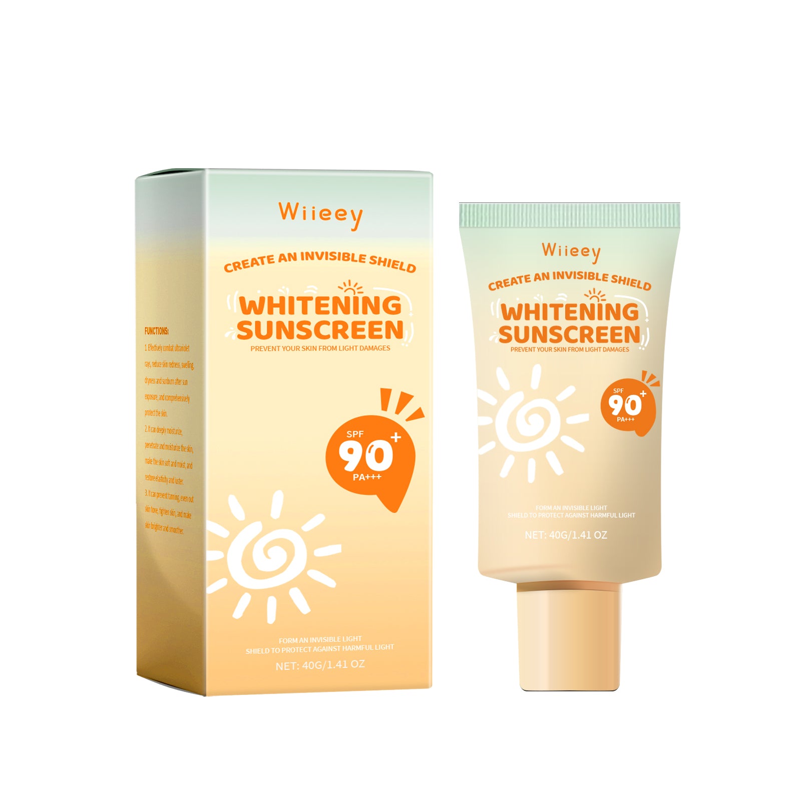 Whitening Sunscreen, Daily Moisturizing Skin Isolation And Protection Cream