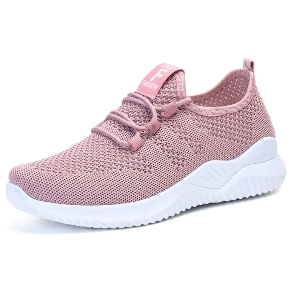 Breathable Mesh Lace Up Athletic