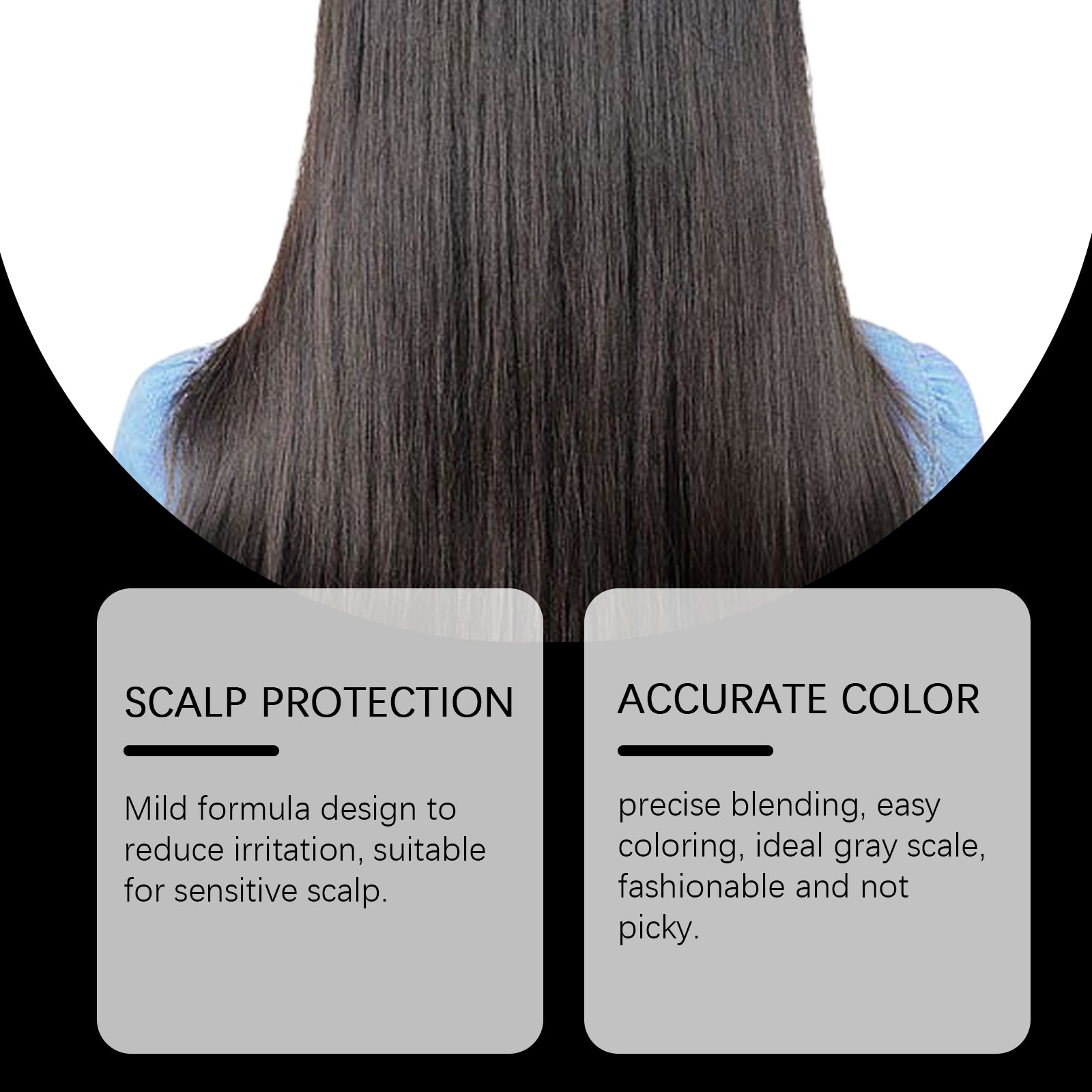 Plant Black Hair Shampoo Plant Extract Wash Care Diy Color Developing Hair Refreshing And Supple Shampoo