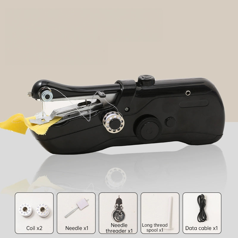 Mini Portable Handheld Electric Sewing Machine with Bobbin – For Home & Travel Sewing/Handcrafts