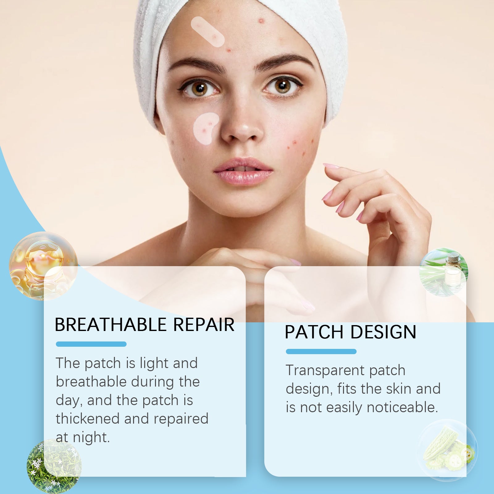 Day And Night Acne Cover Face Acne Patch Comfortably Repair Skin Oil Control Cover Acne Patch