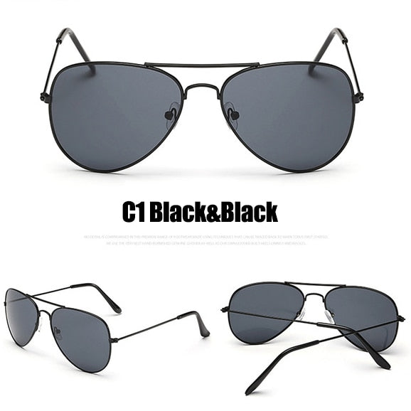 Pilot Mirror Sunglasses Women/Men Brand Designer Luxury Sun Glasses Women Vintage Outdoor Driving Oculos De Sol