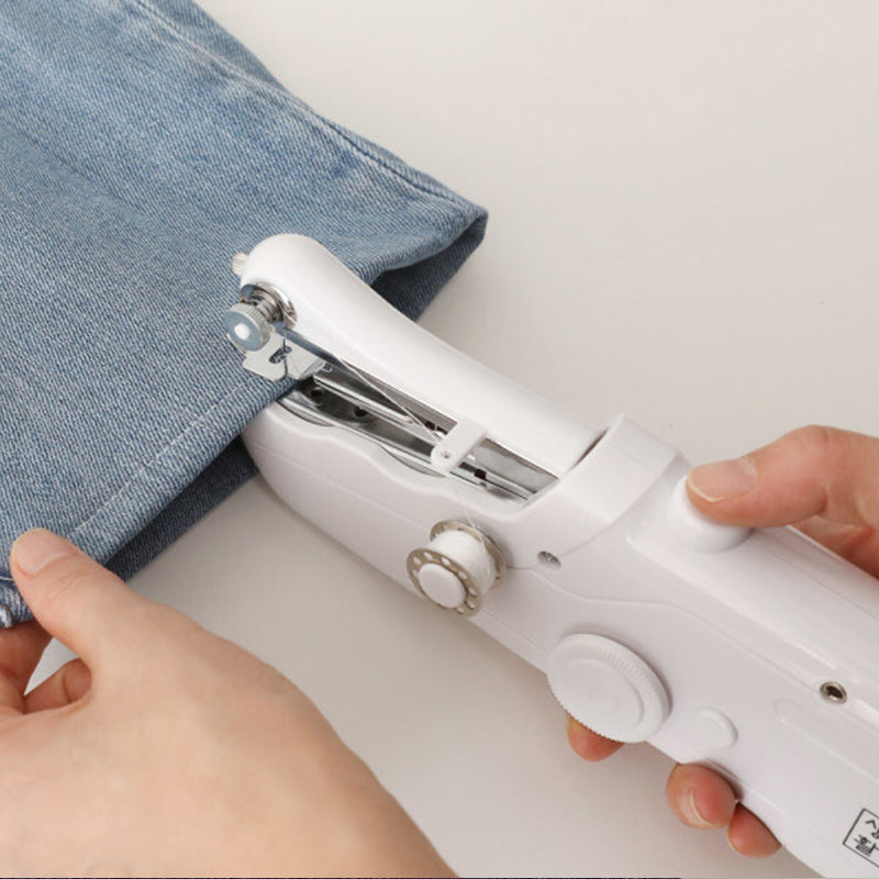 Mini Portable Handheld Electric Sewing Machine with Bobbin – For Home & Travel Sewing/Handcrafts