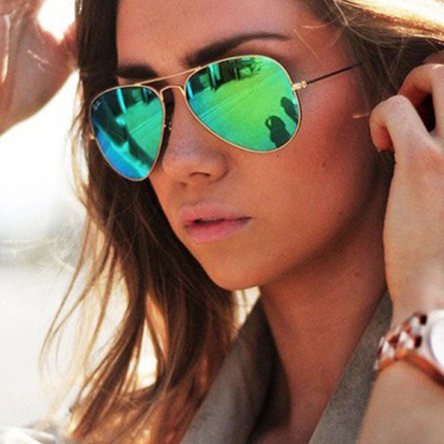 Pilot Mirror Sunglasses Women/Men Brand Designer Luxury Sun Glasses Women Vintage Outdoor Driving Oculos De Sol