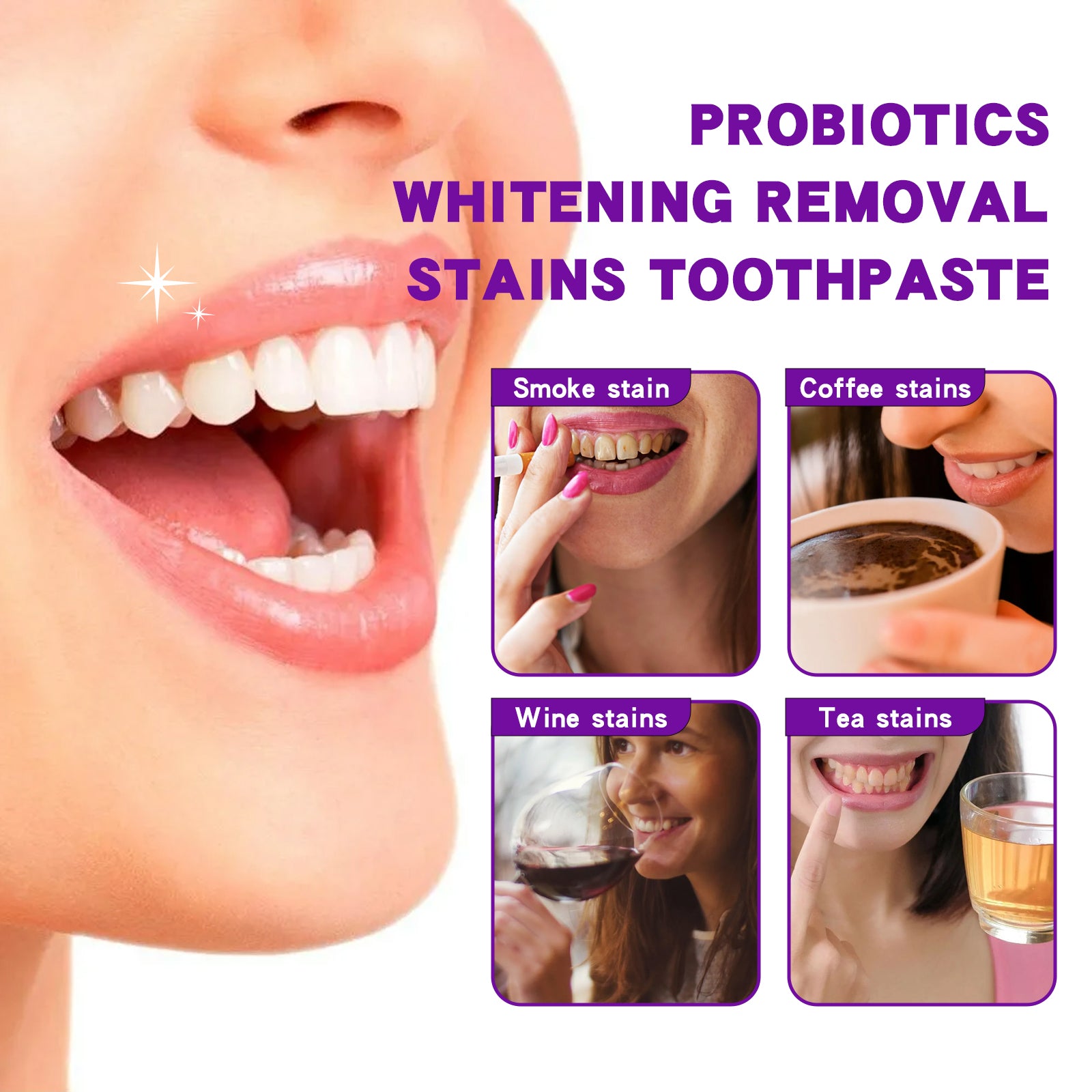 Probiotic Toothpaste, Cleaning Stains And Tartar Fresh Breath Whitening Toothpaste