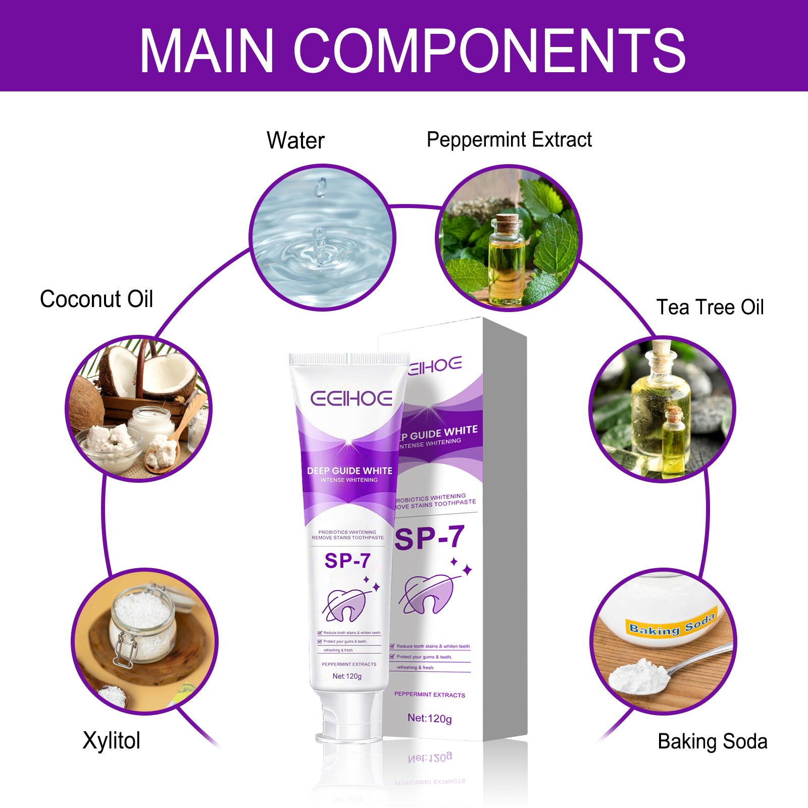 Probiotic Toothpaste, Cleaning Stains And Tartar Fresh Breath Whitening Toothpaste