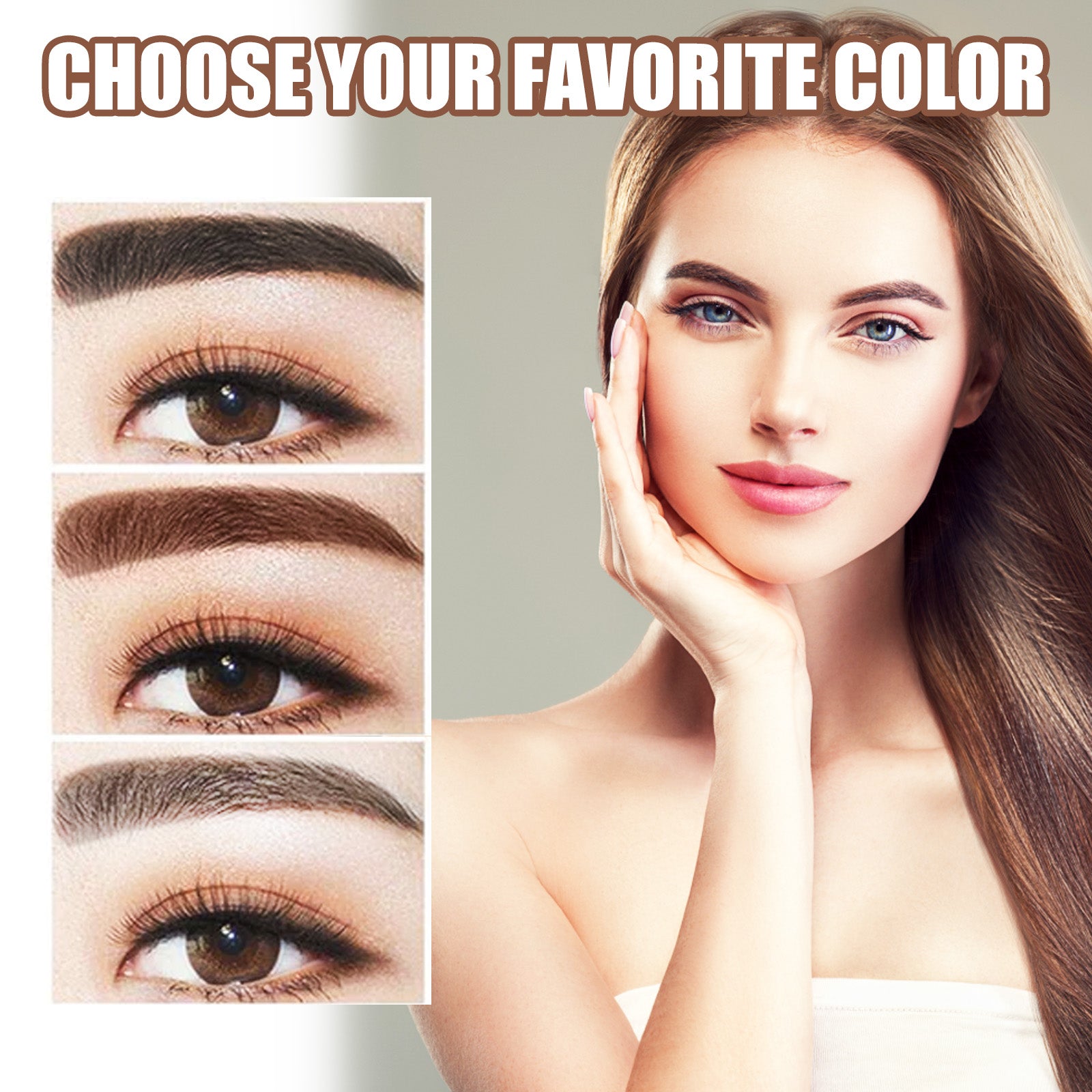 EELHOE  Eyebrow Pencil, Quick Makeup Eyebrow Natural Hairline Lazy Easy Waterproof With Eyebrow Card Eyebrow Brush