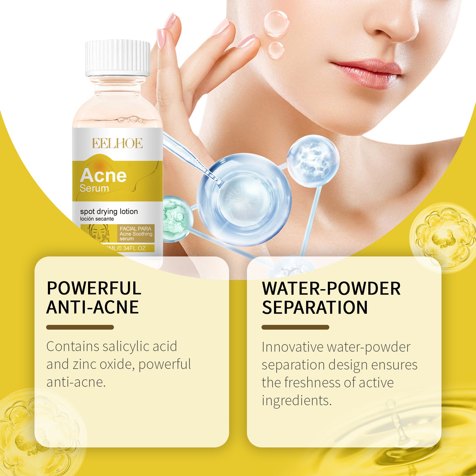 Face Essence Improve Acne Muscle Acne Closing Gentle Cleansing Face Skin Face Essence