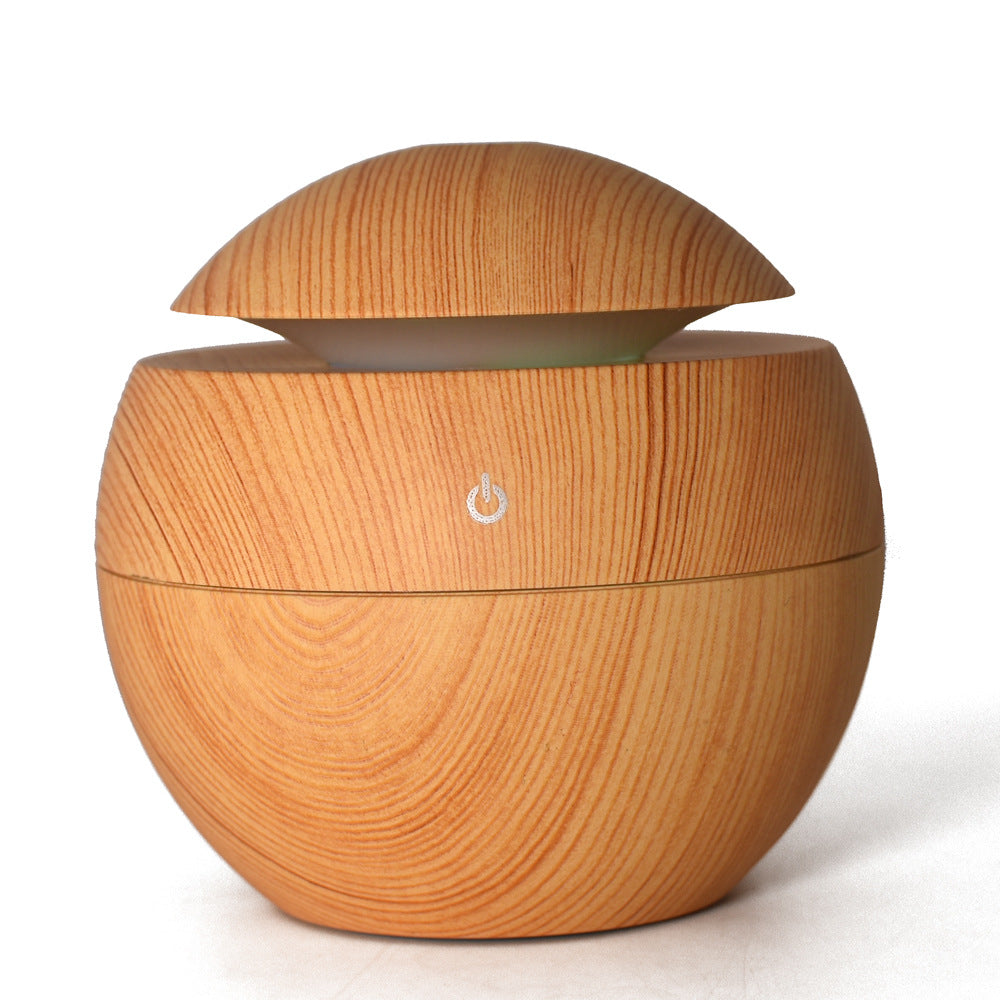 5V USB Mushroom Humidifier Ultrasonic Aromatherapy Machine Colorful Household Ball Humidifier Wood Grain USB Humidifier