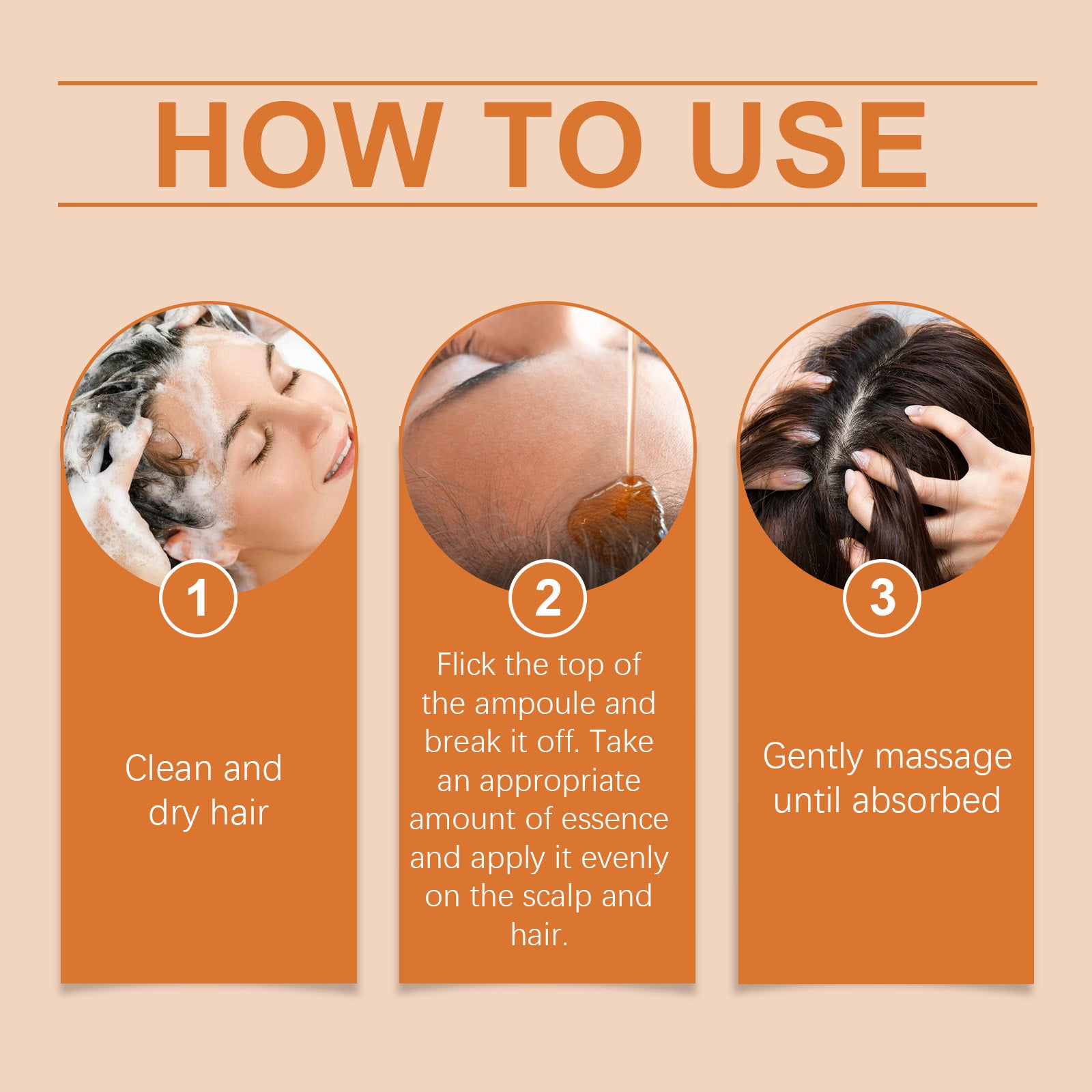 Hair Regrowth Ampoules, Nourish The Scalp To Promote Germinal Nourish Hair Follicle Health Care Essence