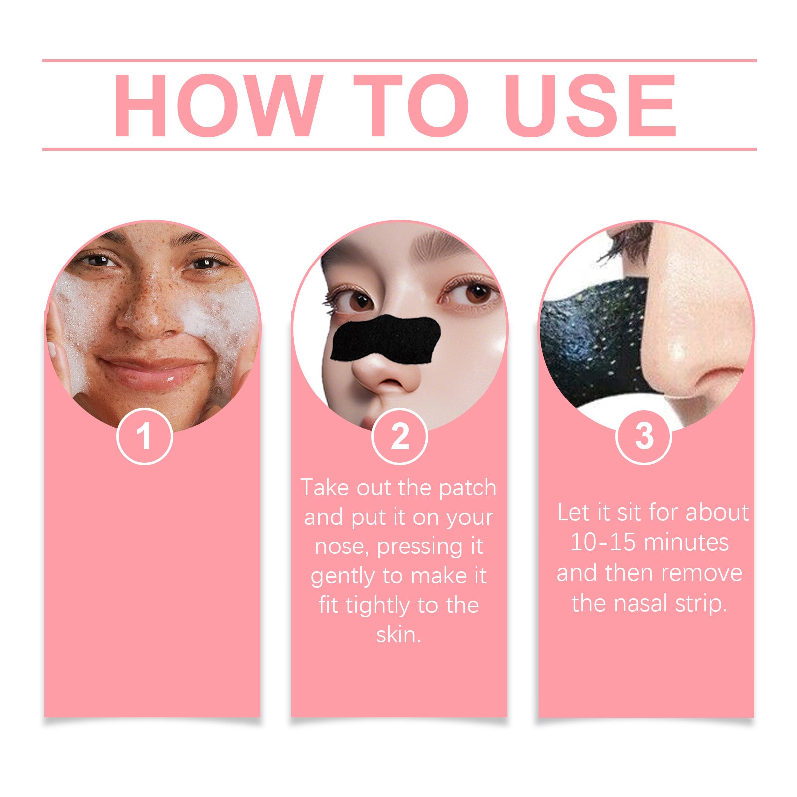 Blackhead Pore Nose Patch For Deep Facial Cleansing Without Tight Acne Pore Blackhead Nose Patch