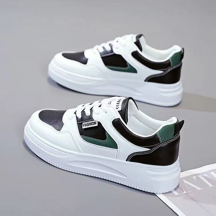 Instagram Trendy Basic Little White Shoes for Women Spring New Breathable Thick Sole Women's Shoes Korean Fashion Student Board Shoes for Women