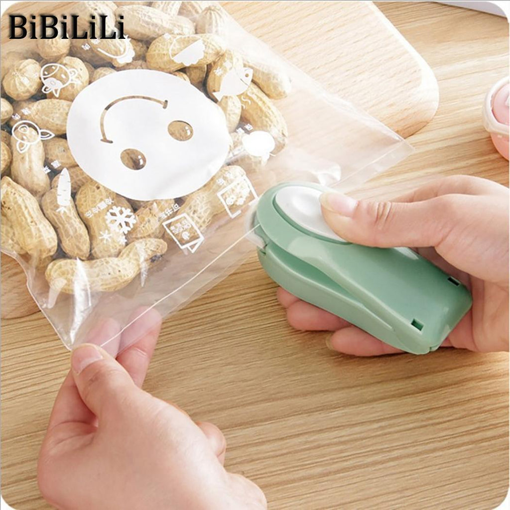 Food Bag Sealer Handheld Storage ABS Bag Heat Casual Plastic Party Dating Seals Resealer Packet Green Pink etc Blue Snack