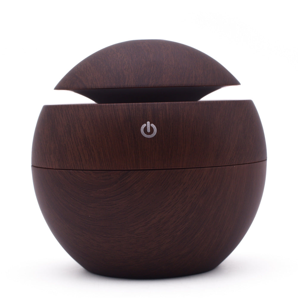 5V USB Mushroom Humidifier Ultrasonic Aromatherapy Machine Colorful Household Ball Humidifier Wood Grain USB Humidifier