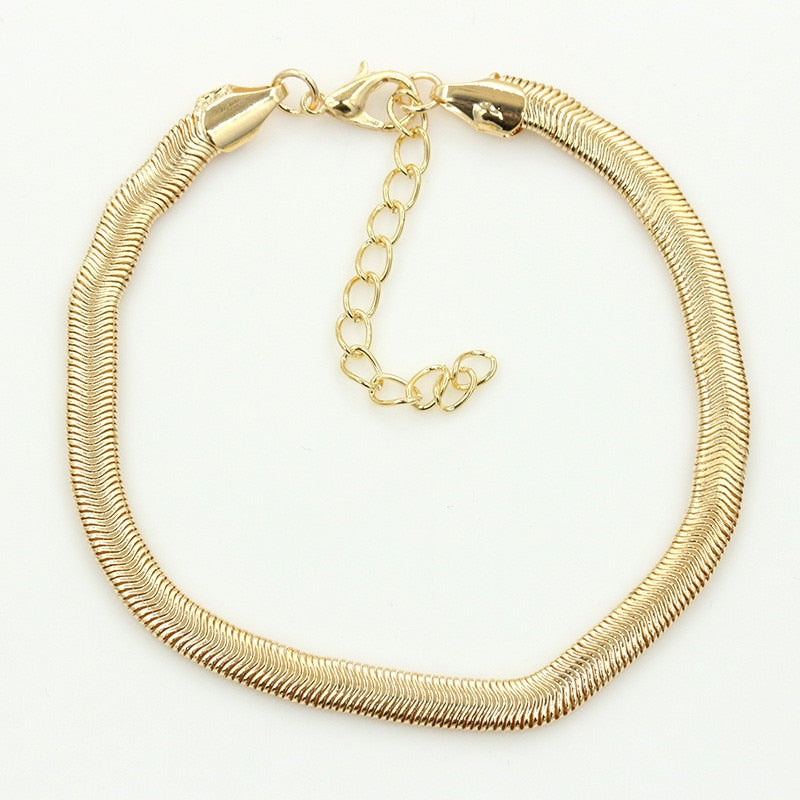 Accessories Jewelry gold chain anklet, Herringbone adjustable charm anklet,ankle leg bracelet,foot jewelry