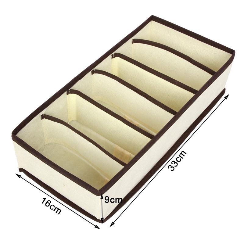 Hoomall Multi-size Bra Underwear Organizer Foldable Home Storage Box Non-woven Wardrobe Drawer Closet Organizer For Scarfs Socks