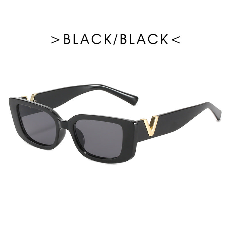 Trendy New Sunglasses Fashion Simple Square Hip-Hop Glasses Net Red With The Same Paragraph Street Shooting Sunscreen Sunglasses