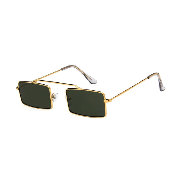 Rectangle Women's Sunglasses Single Bridge Sun Glasses Vintage Design Tiny Frame Shades Oculos De Sol for Ladies