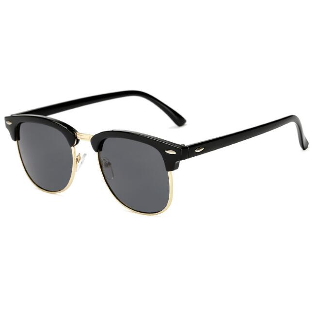 Semi Rimless Polarized Sunglasses Men Women Brand Designer Half Frame Sun Glasses Classic Oculos De Sol UV400