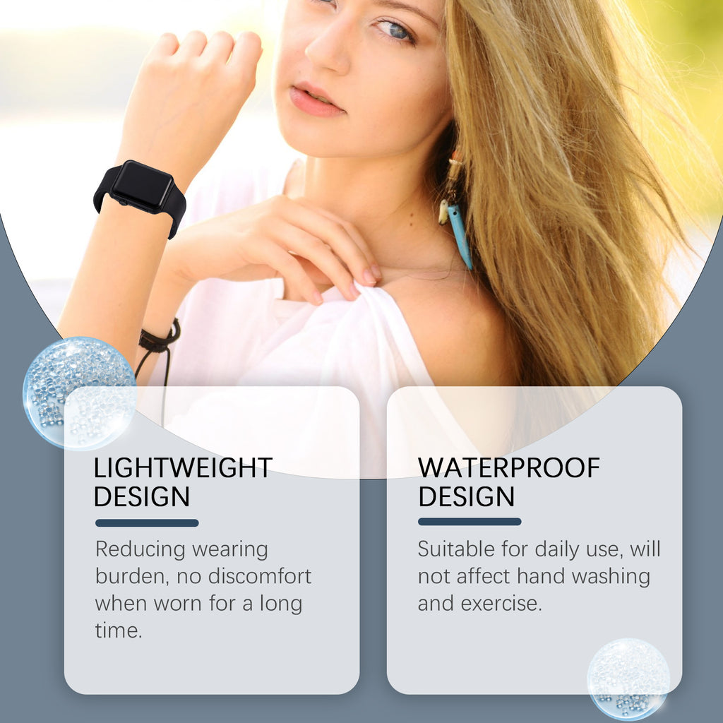 Houkea Body Care Watch Daily Lightweight Care Bracelet Unisex Fashion Personality Silicone Watch