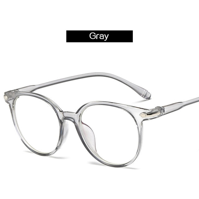 Women Glasses Frame Men Anti Blue Light Eyeglasses Frame Vintage Round Clear Lens Glasses Optical Spectacle Frame