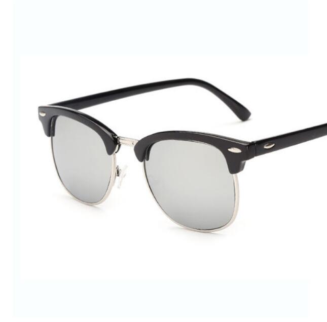 Semi Rimless Polarized Sunglasses Men Women Brand Designer Half Frame Sun Glasses Classic Oculos De Sol UV400