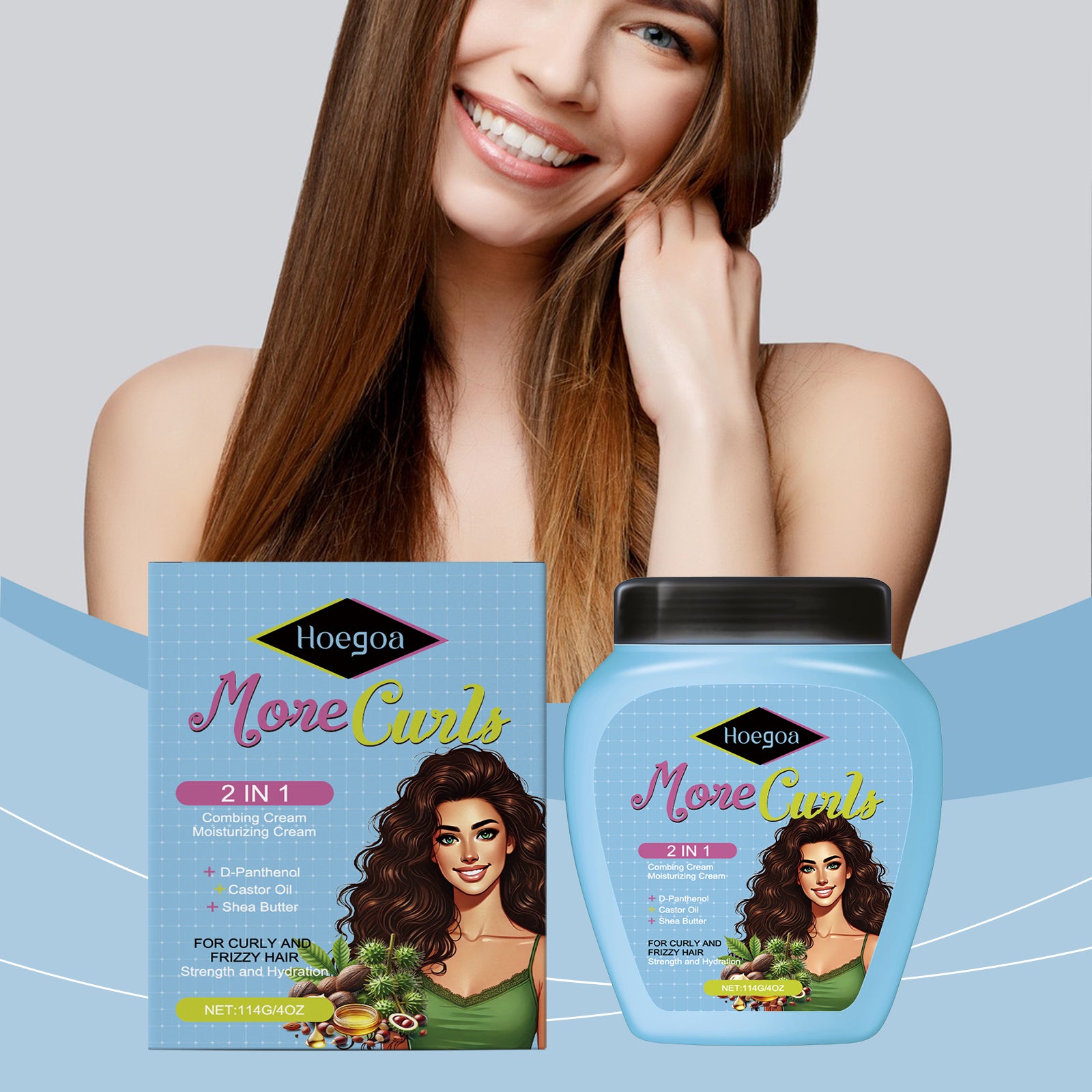 Hoegoa Leave-In Conditioner, Lightens Dry Hair, Softens Hair And Nourishes Hair