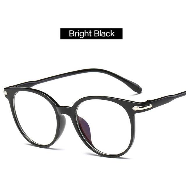 Women Glasses Frame Men Anti Blue Light Eyeglasses Frame Vintage Round Clear Lens Glasses Optical Spectacle Frame