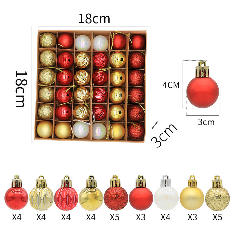 Christmas balls Christmas gifts decorations a variety of mixed 36PCS