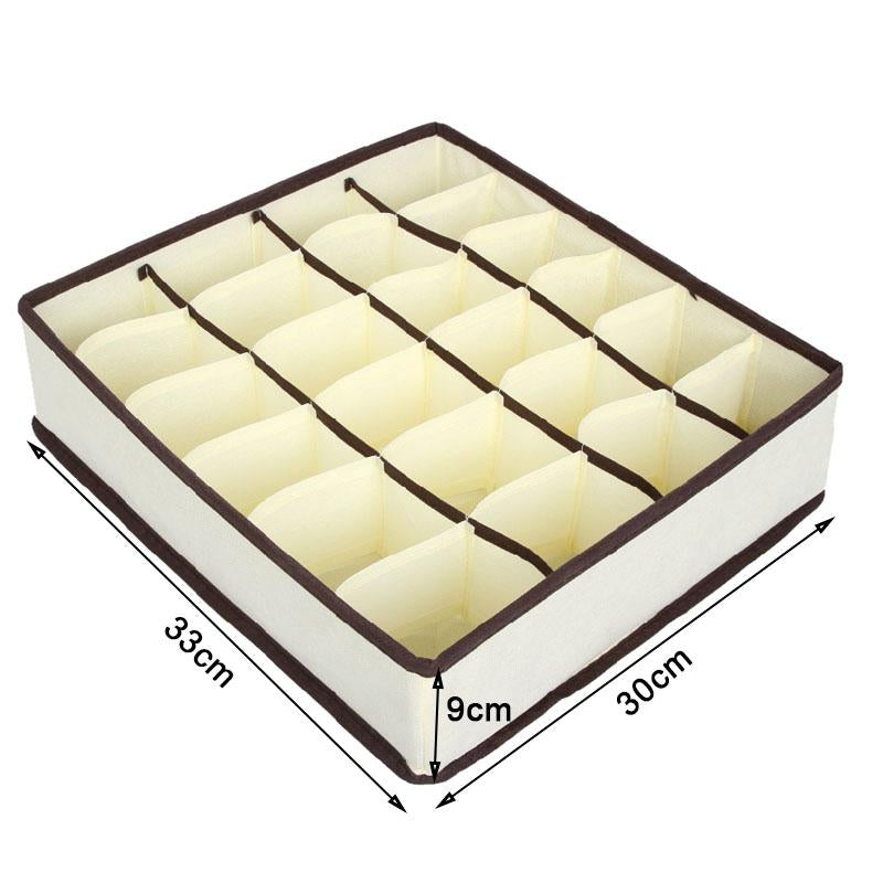 Hoomall Multi-size Bra Underwear Organizer Foldable Home Storage Box Non-woven Wardrobe Drawer Closet Organizer For Scarfs Socks