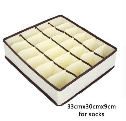 Hoomall Multi-size Bra Underwear Organizer Foldable Home Storage Box Non-woven Wardrobe Drawer Closet Organizer For Scarfs Socks