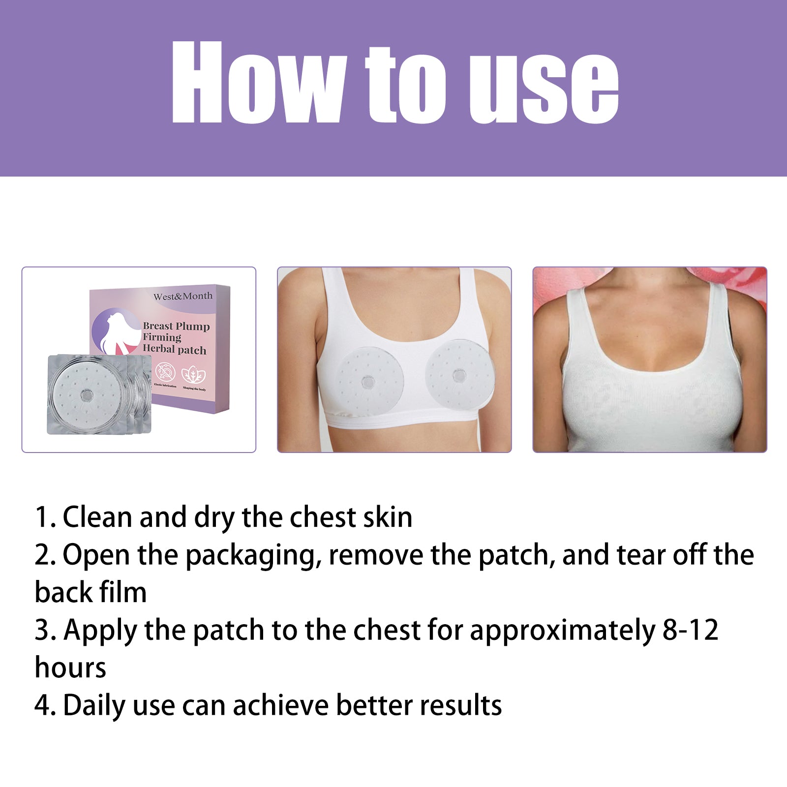 Breast Plump Firming Herbal Patch, Women